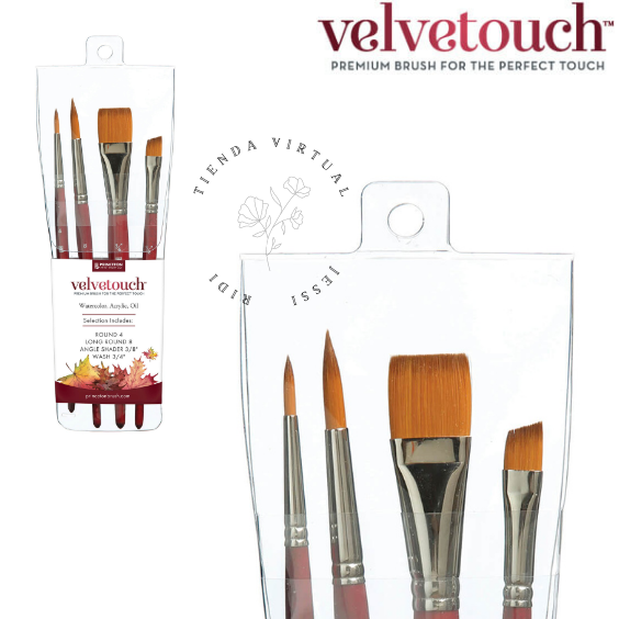 SET Velvetouch Professional 4-Piece Set - VELVETOUCH PRINCETON - Imagen 1