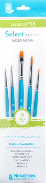 Select Value Set #15 de 5 pinceles - SELECT ARTISTE PRINCETON - Imagen 2