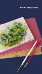 A4 (31x23 cm) Papel para acuarela - ARTIST Profesional BAOHONG - Imagen 3