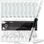 Ohuhu Kohala Pens: Set de 9 estilógrafos tinta líquida - Imagen 2