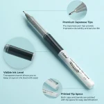 Ohuhu Kohala Pens: Set de 9 estilógrafos tinta líquida - Imagen 3