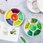 Paleta circular de cerámica