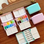 Mini paleta de plástico para acuarela