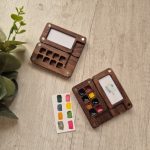 Mini paleta de mandera para acuarela - Imagen 2