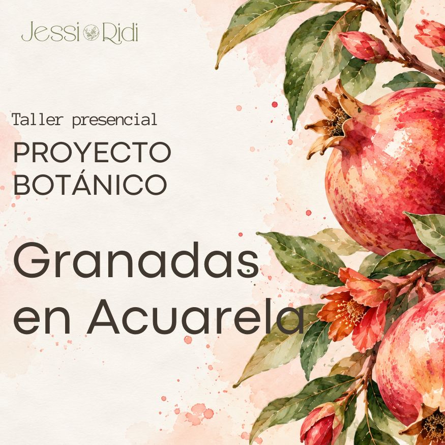 PROYECTO BOTÁNICO AVANZADO | Granadas en Acuarela - Imagen 1